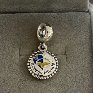 Pandora Azores Flag Exclusive Charm Travel Bead Authentic New with Box